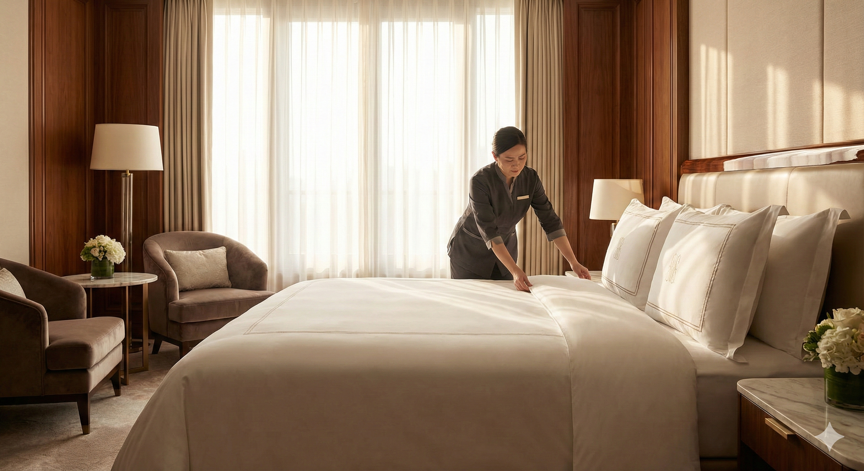 Femme/valet de chambre